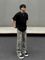 Paint Splatter Distressed Jeans