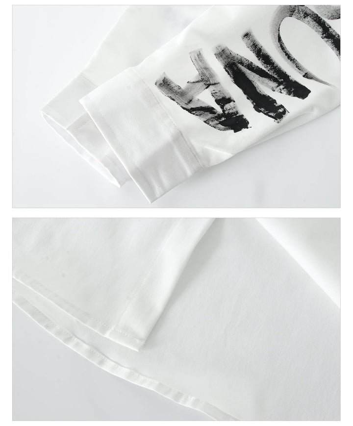 Painted Graffiti Letter Shirt