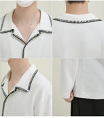 Pajamas Texture Knitted Shirt