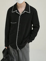 Pajamas Texture Knitted Shirt