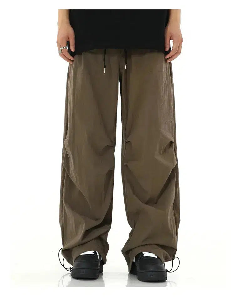 Paratrooper Drawstring Wide-leg Pants