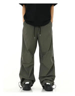 Paratrooper Drawstring Wide-leg Pants
