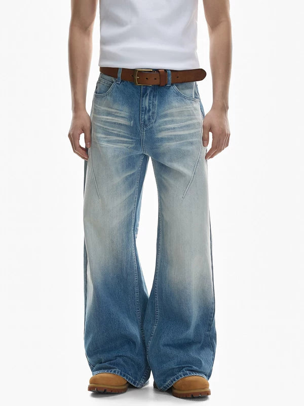 Loose Fit Wide Leg Jeans Pants 2