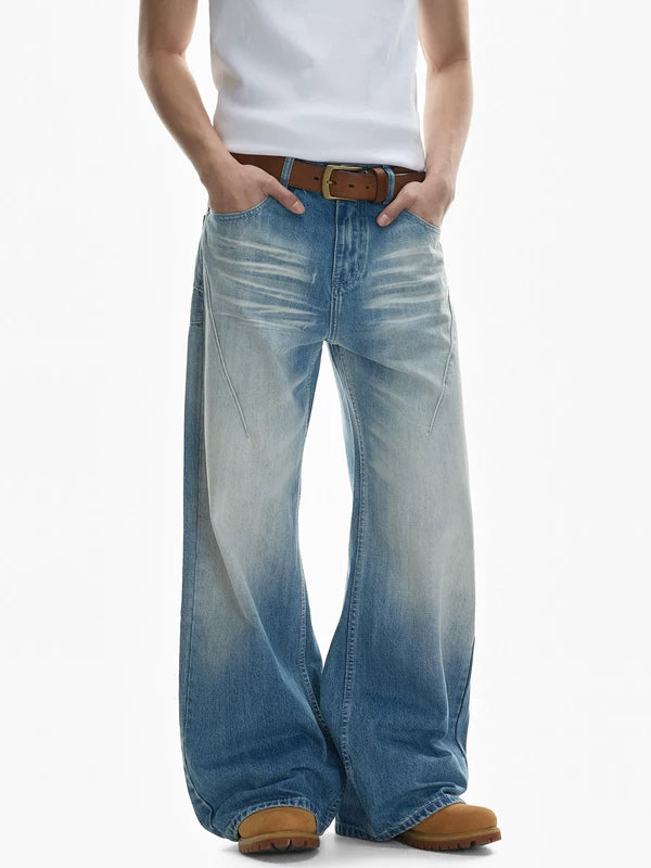 Loose Fit Wide Leg Jeans Pants 4