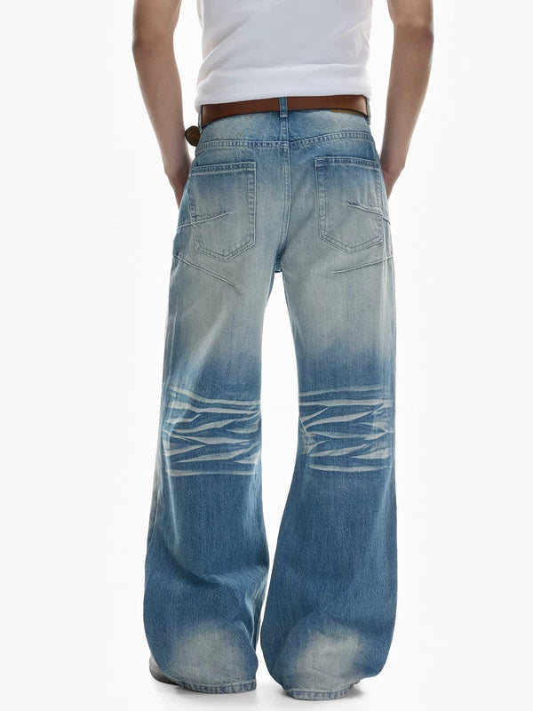 Loose Fit Wide Leg Jeans Pants 5