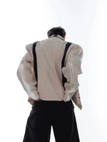 Patchwork Motorcycle Leather Jacket