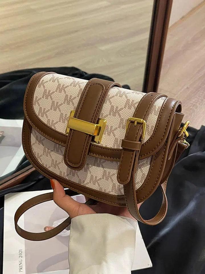 Pattern Leather Crossbody Bag