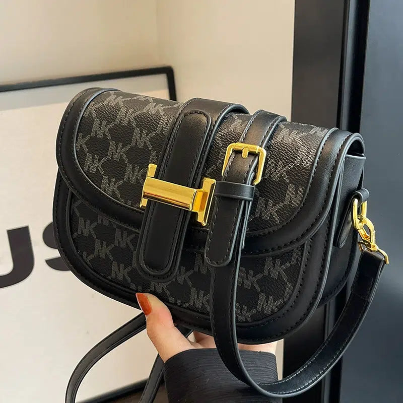 Pattern Leather Crossbody Bag