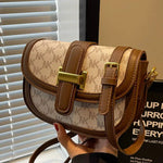 Pattern Leather Crossbody Bag