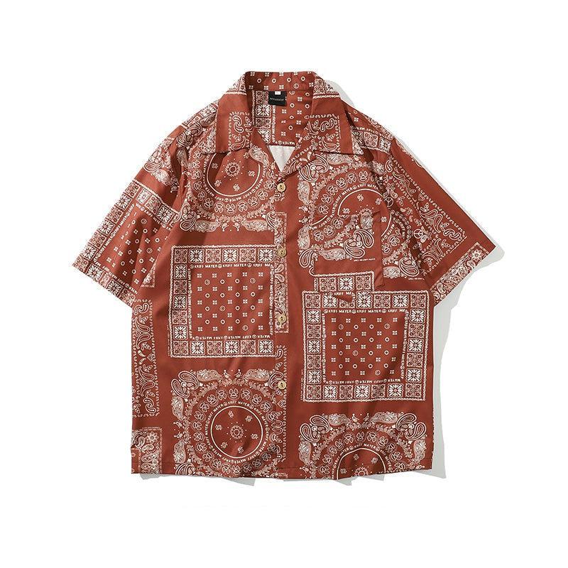Pattern Printed Chiffon Shirt