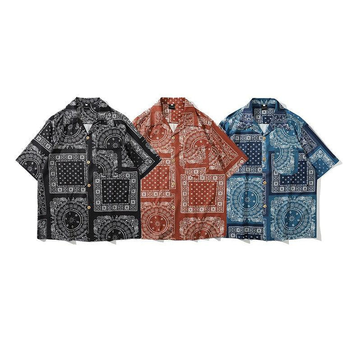 Pattern Printed Chiffon Shirt