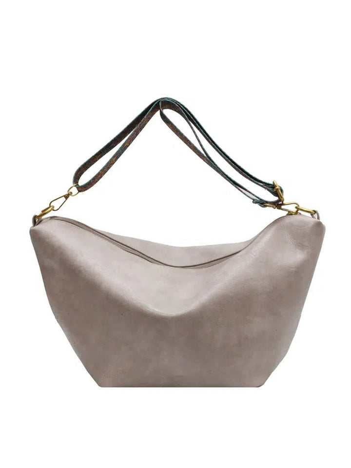 Patterned Strap Bucket Shaped Bag