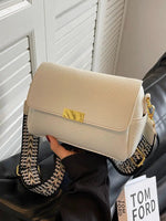 Patterned Strap Small Square Bag