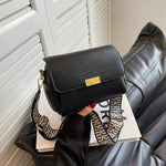 Patterned Strap Small Square Bag