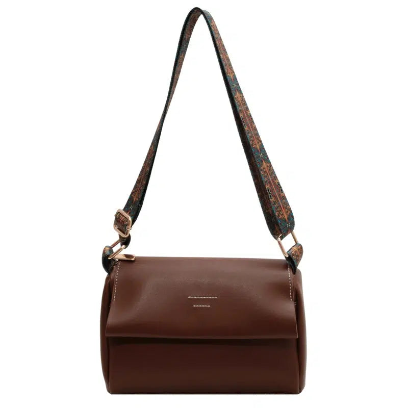 Patterned Strap Small Square Bag
