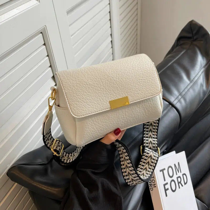 Patterned Strap Small Square Bag