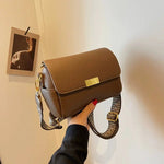 Patterned Strap Small Square Bag