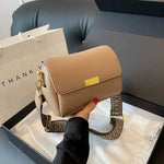 Patterned Strap Small Square Bag