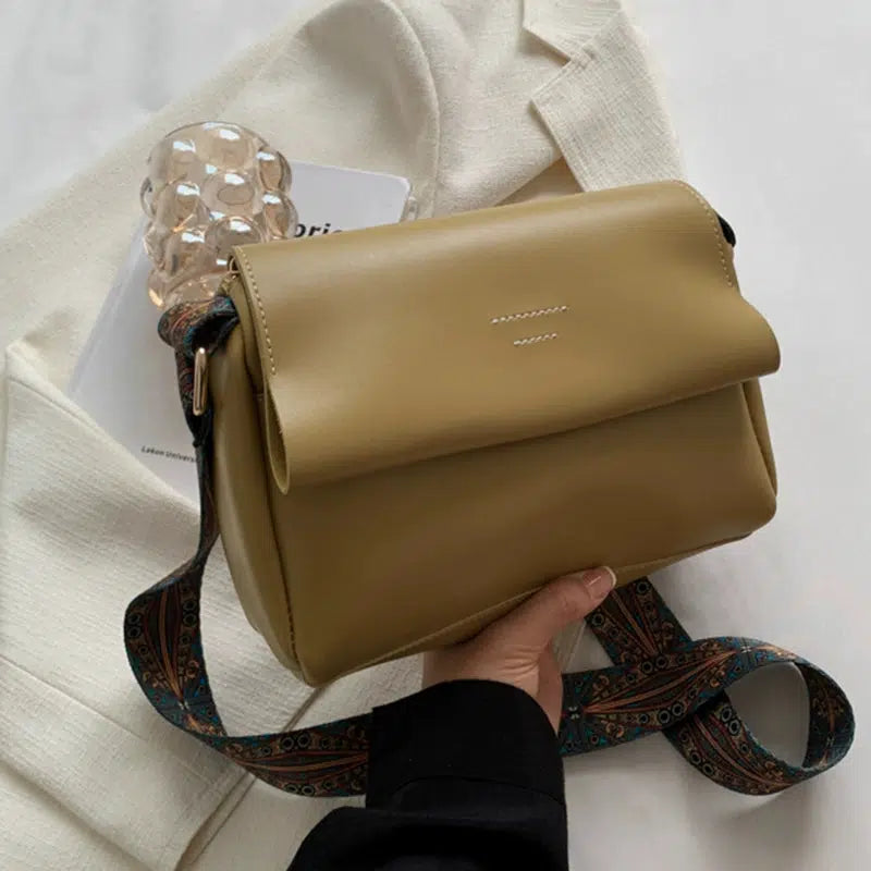 Patterned Strap Small Square Bag