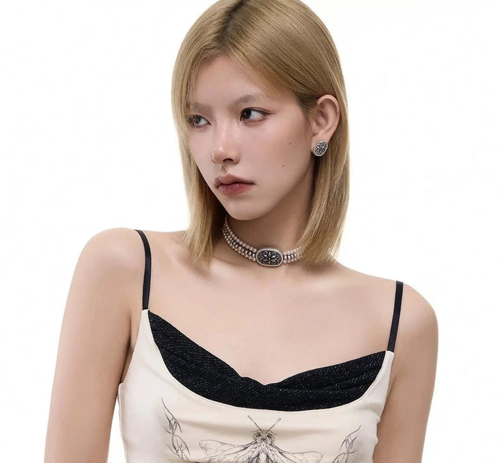 Pearl Disc Necklace