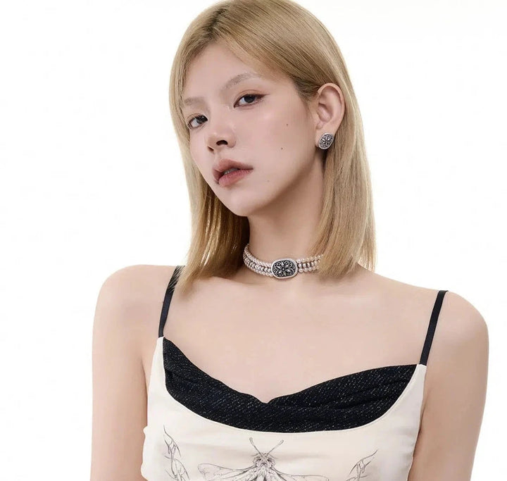 Pearl Disc Necklace