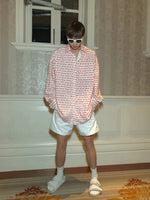 Pink Monogram Long-Sleeve Shirt