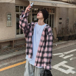 Pink Plaid Hooded Jacket