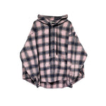 Pink Plaid Hooded Jacket