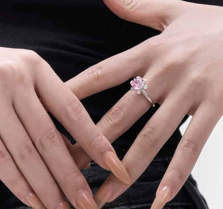 Pink Zircon Ring