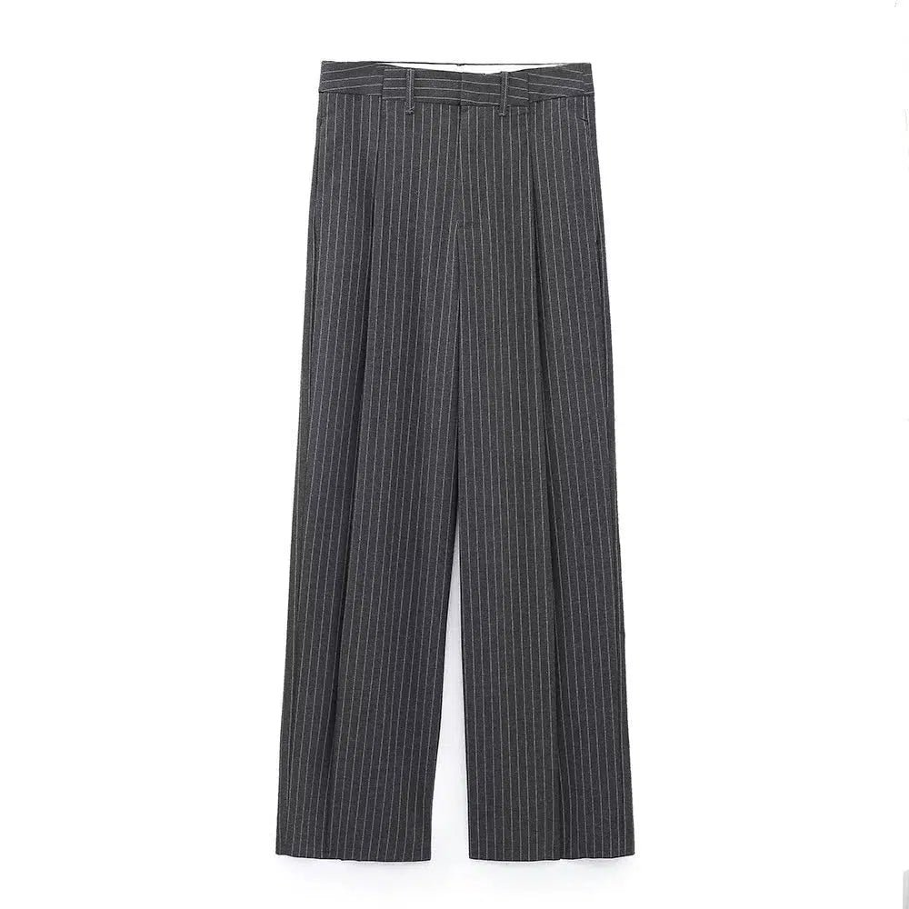 Pinstripe Long Suit Three-piece Set