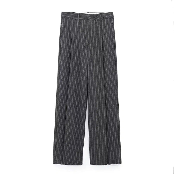 Pinstripe Long Suit Three-piece Set