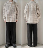 Plaid Button-Up Overshirt