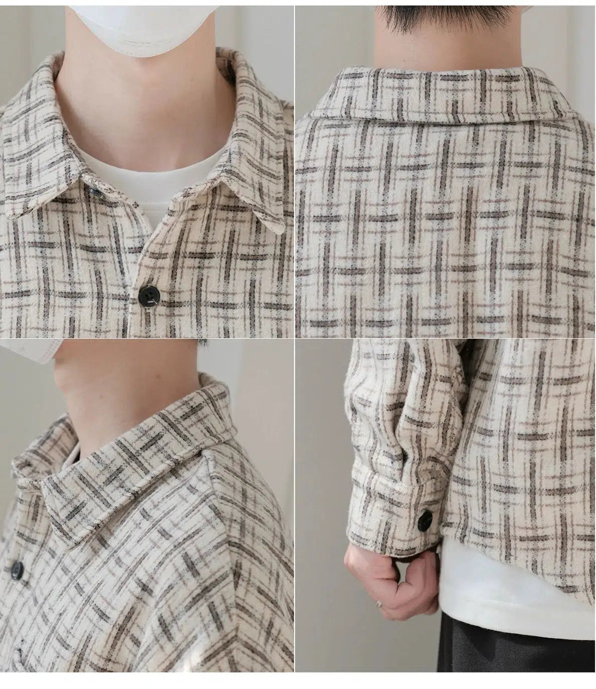 Plaid Button-Up Overshirt