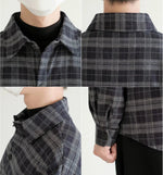 Plaid Button-Up Shirt