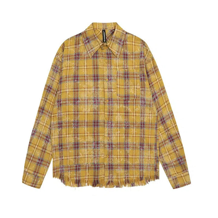 Plaid Button-Up Shirt