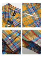 Plaid Casual Button-Down Pocket Shirt