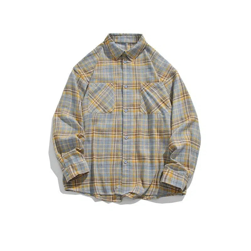 Plaid Long-sleeved Shirt