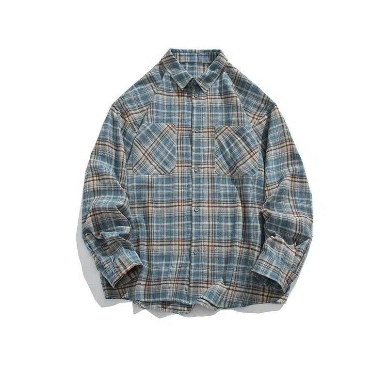 Plaid Long-sleeved Shirt
