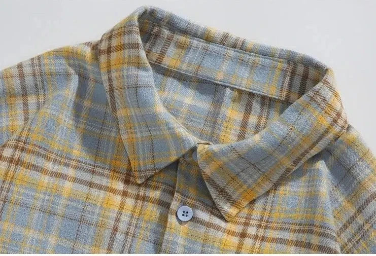 Plaid Long-sleeved Shirt