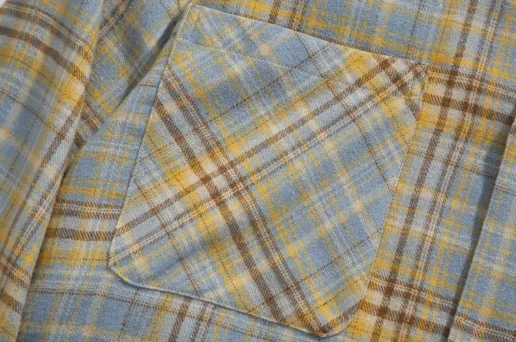 Plaid Long-sleeved Shirt