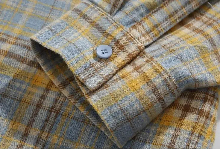 Plaid Long-sleeved Shirt