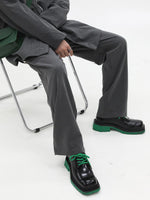 Platform Derby Leather Shoes