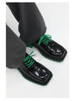 Platform Derby Leather Shoes