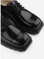 Platform Derby Leather Shoes