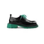 Platform Derby Leather Shoes