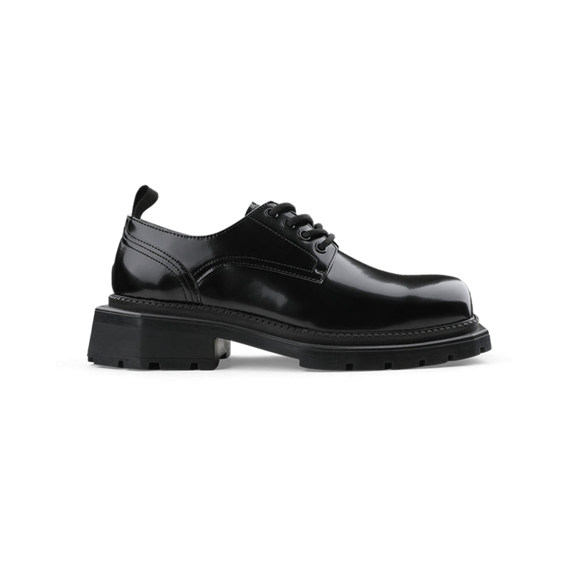 Platform Derby Leather Shoes