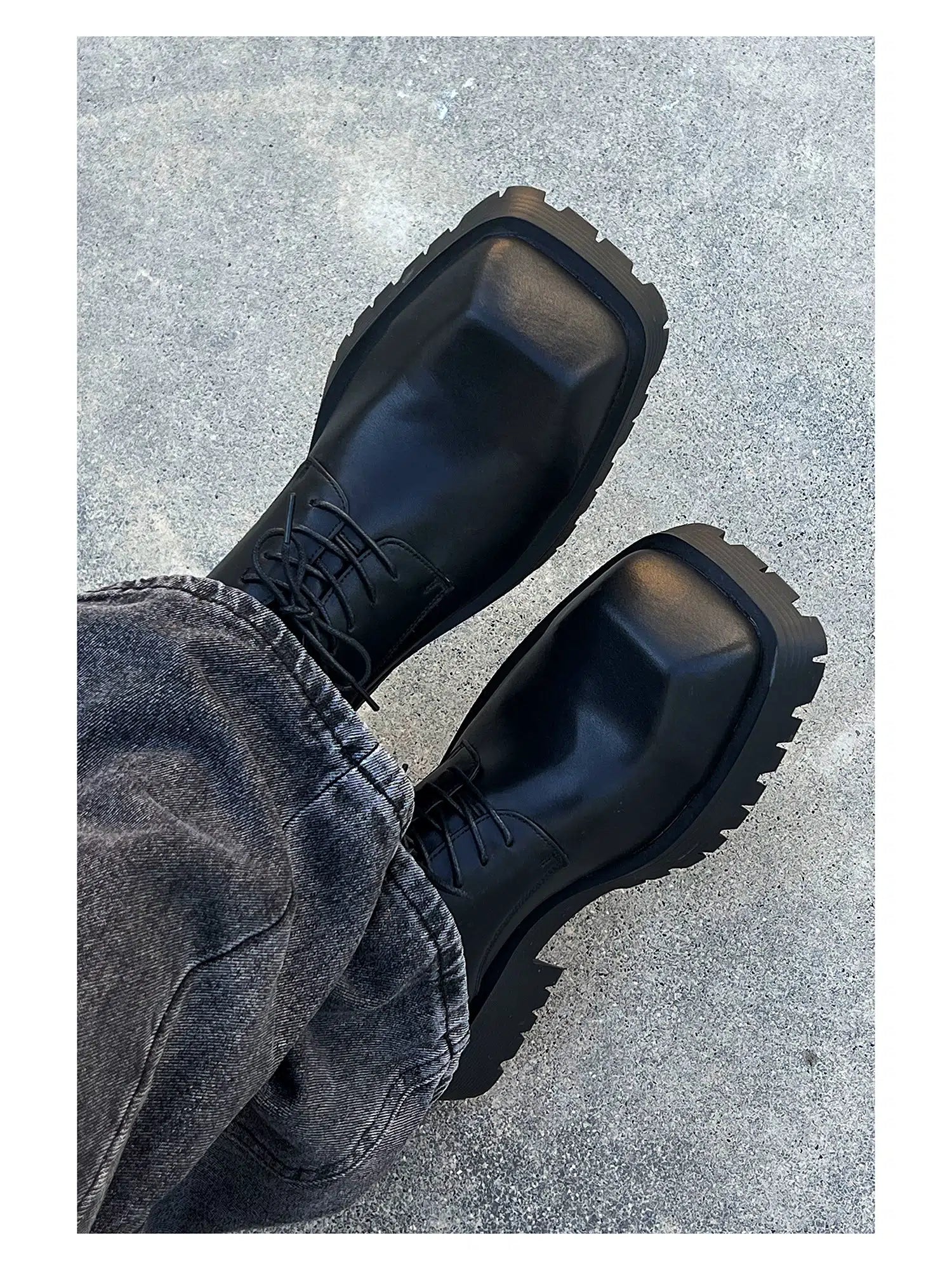 Platform Lace-Up Casual Shoes