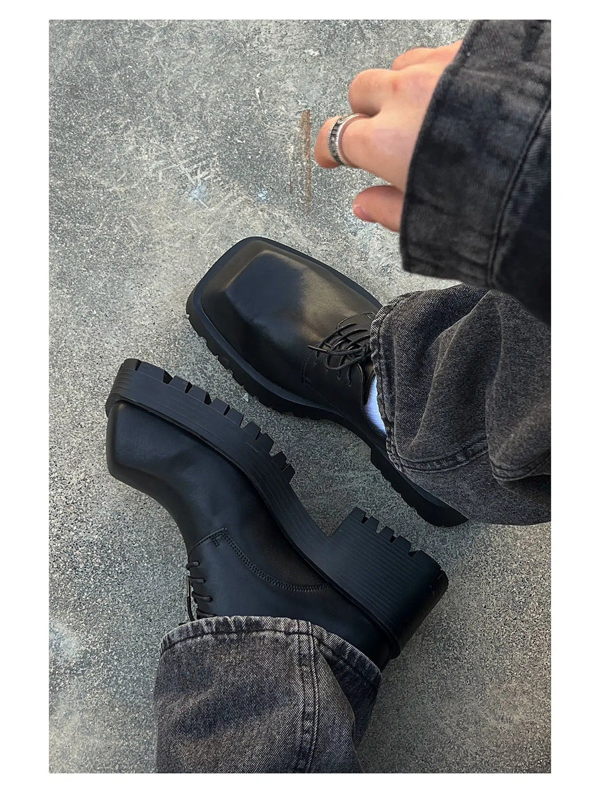 Platform Lace-Up Casual Shoes