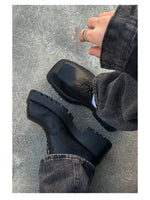 Platform Lace-Up Casual Shoes