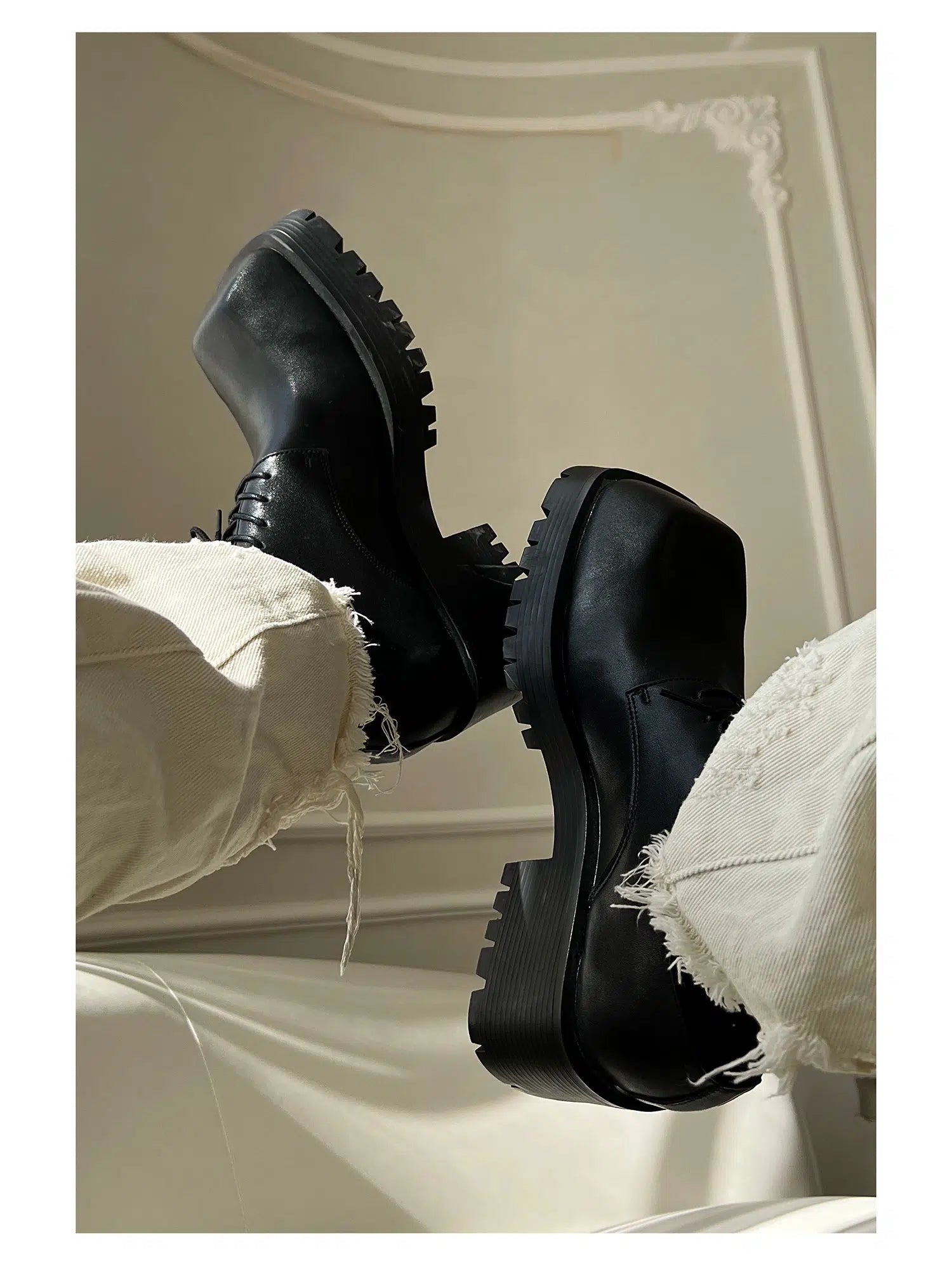 Platform Lace-Up Casual Shoes